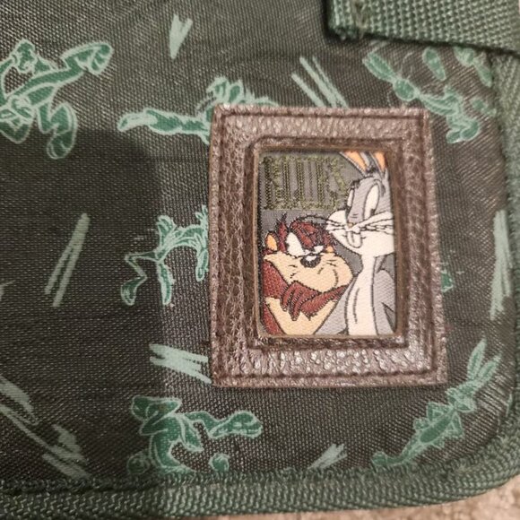 Cool Stuart Hall LOONEY TUNES BLUES Black & Gray Zipper Binder BUGS & TAZ Nice - Picture 2 of 11